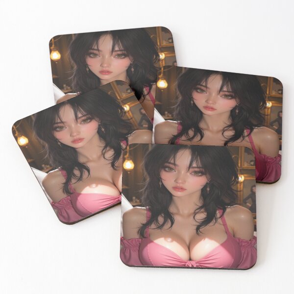 Item preview, Isla in Pink | Pretty Girl Portrait designed and sold by KasaHunterHarem.