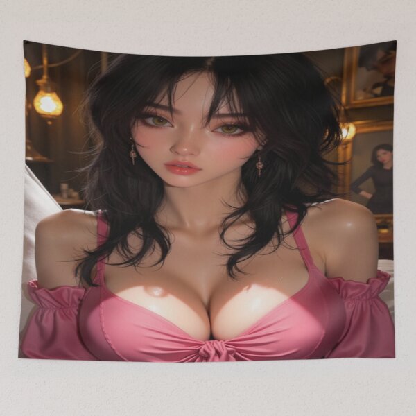Item preview, Isla in Pink | Pretty Girl Portrait designed and sold by KasaHunterHarem.