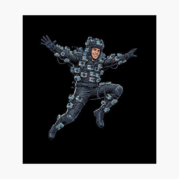 Item preview, POVMAN: The Multi-Angle Superhero Illustration designed and sold by LineLoo.