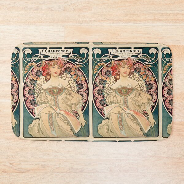 Item preview, Job Cigarettes Poster by Alphonse Mucha c.1896 | Art Nouveau Woman Print | Vintage French Tobacco Advertising Wall Art designed and sold by artofuniverse.