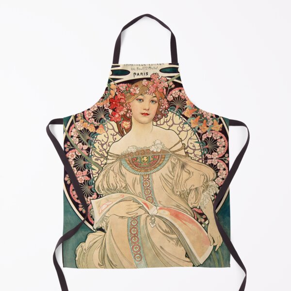Item preview, Job Cigarettes Poster by Alphonse Mucha c.1896 | Art Nouveau Woman Print | Vintage French Tobacco Advertising Wall Art designed and sold by artofuniverse.