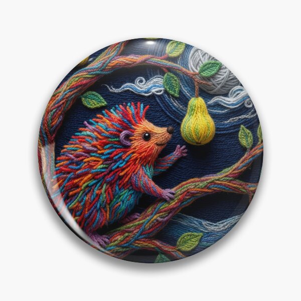 Item preview, Yarn Hedgehog Grabs Yarn Pear designed and sold by Tridentulus.