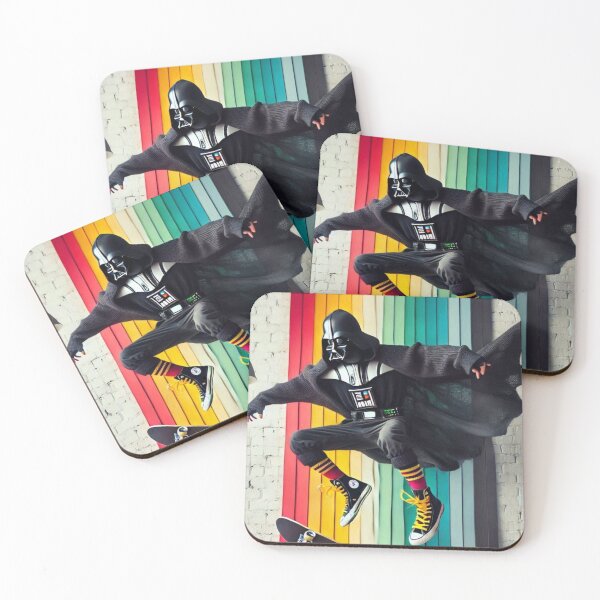 Item preview, “VADER KICKFLIP CHAOS — The Dark Lord of the Deck Who Shreds the Rainbow Realm” designed and sold by Print Fiction.