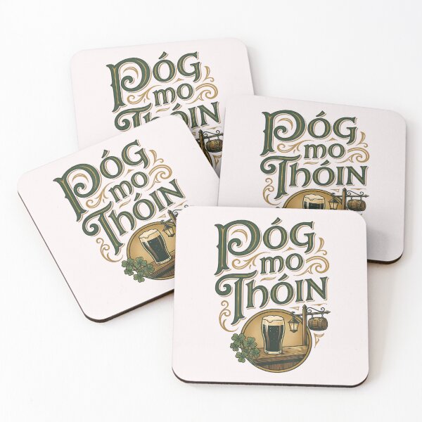Item preview, Irish Phrase Pog Mo Thoin Pub Scene St Patricks Day designed and sold by LebsackEino.