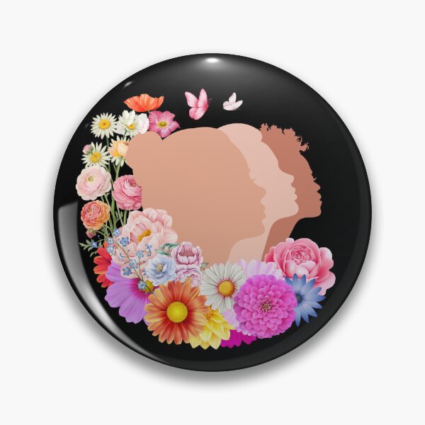 Item preview, International Women's Day March 8 Floral Women Silhouette – Empowerment Unity Feminist Gift Design designed and sold by Corvoria.