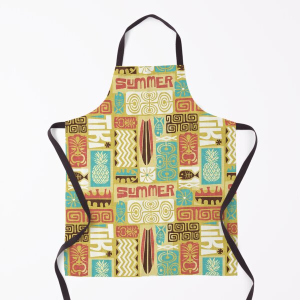Item preview, Retro Hawaii Tiki Summer Colorful Tropical Tapa Print designed and sold by RetroMaggie.