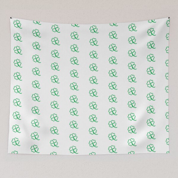 Item preview, Simple Green Heart Shaped Four Leaf Clover designed and sold by CutesyArt8.