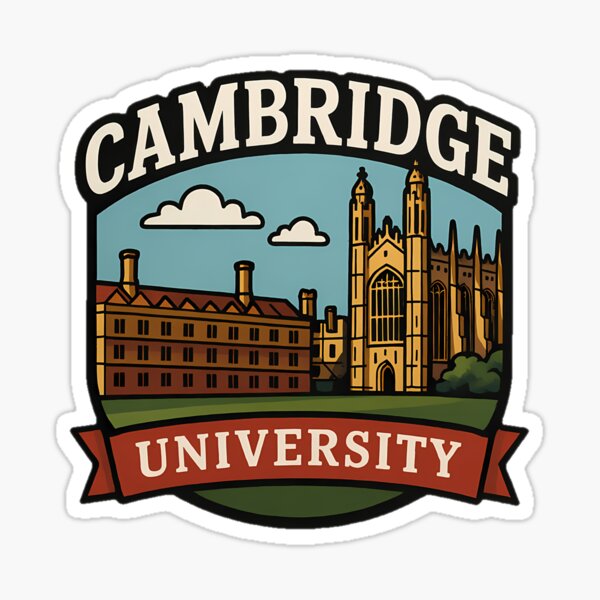 cambridge university Sticker