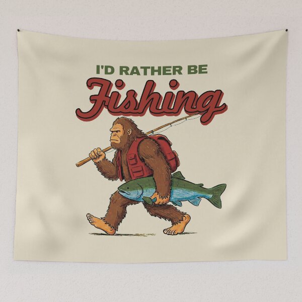 Item preview, Bigfoot I'd Rather Be Fishing. #2 designed and sold by EunsooLee.