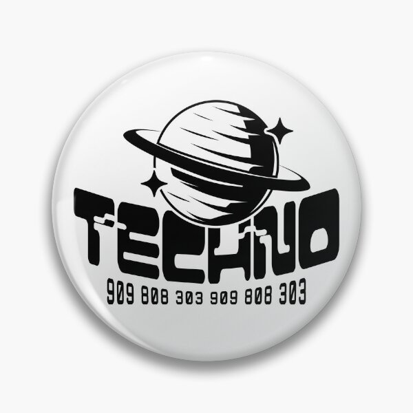 Item preview, TECHNO  - Ring Planet Tech (Black)  designed and sold by Discothreadz.