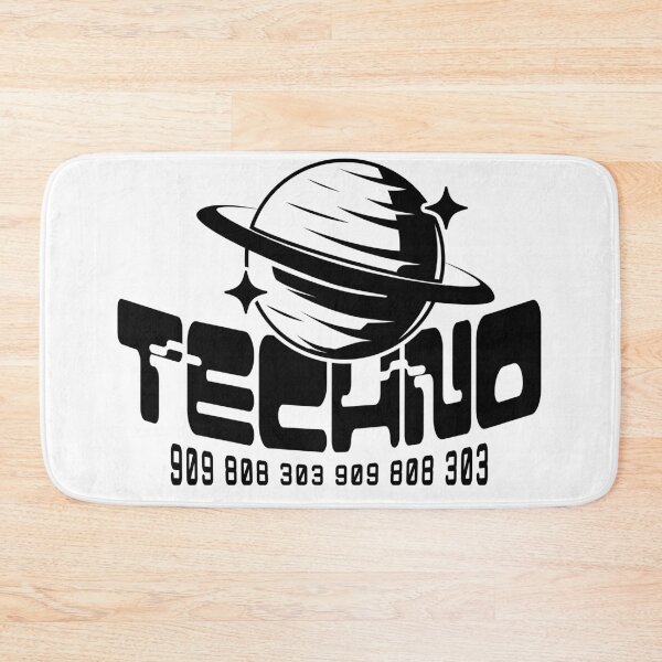 Item preview, TECHNO  - Ring Planet Tech (Black)  designed and sold by Discothreadz.