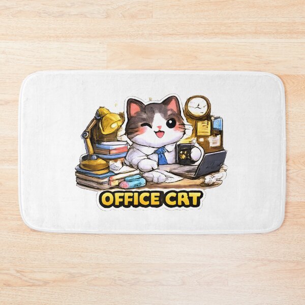 Item preview, Kawaii Cute Office Cat designed and sold by VictorySticker.