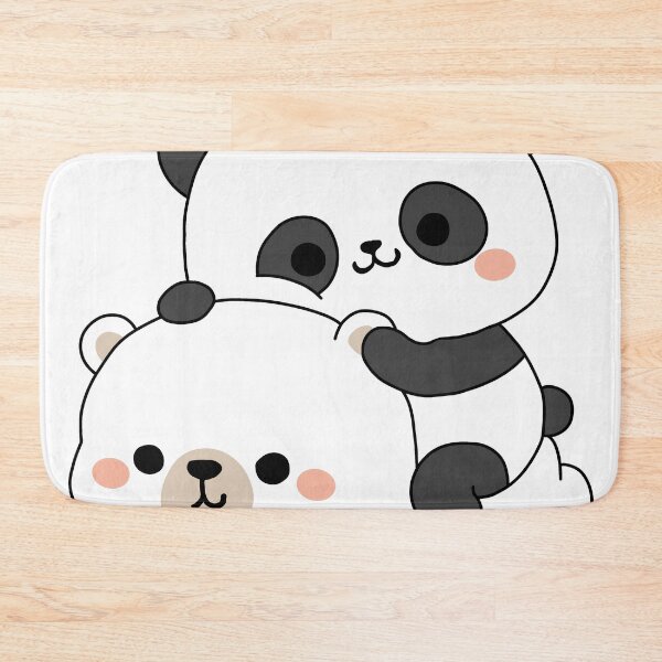 Item preview, Cute Panda Hugging Polar Bear – Kawaii Bear Friends Sticker designed and sold by JEVANStudio.