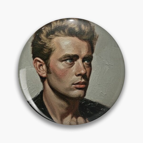 Item preview, The Rebel’s Many Faces: James Dean Quad-Panel Noir Impasto Portrait designed and sold by Art's Diner.