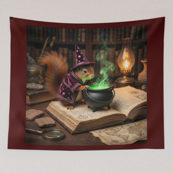 Item preview, Red Squirrel Wizard designed and sold by Tridentulus.