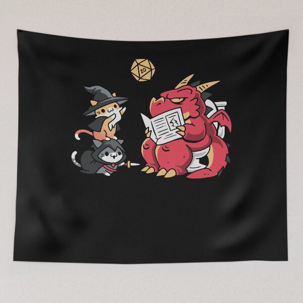 Item preview, Toilet Dice Roll Cats vs Dragon  designed and sold by sobisy.