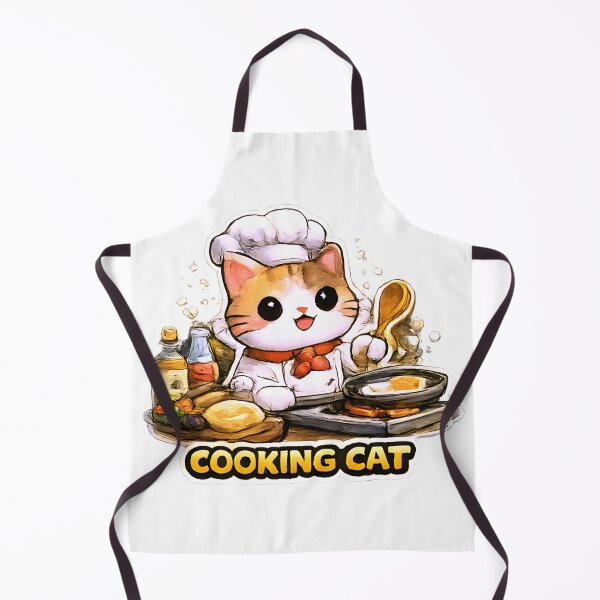 Item preview, Kawaii Cute Cooking Cat designed and sold by VictorySticker.