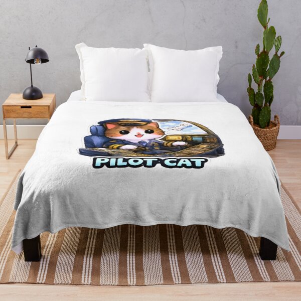 Item preview, Kawaii Cute Pilot Cat designed and sold by VictorySticker.