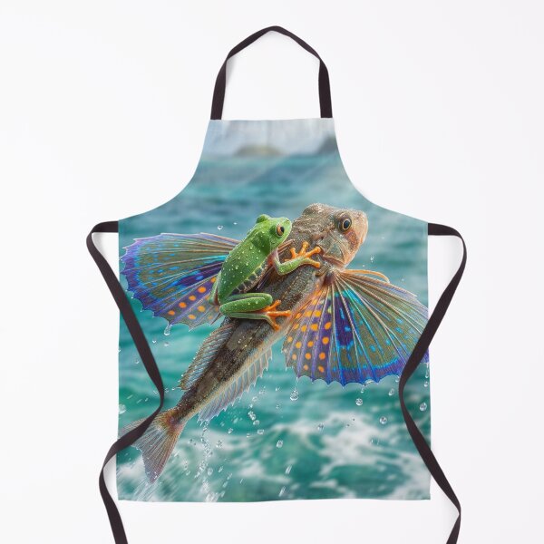 Item preview, Frog Catches a Ride on Flying Gurnard designed and sold by Tridentulus.