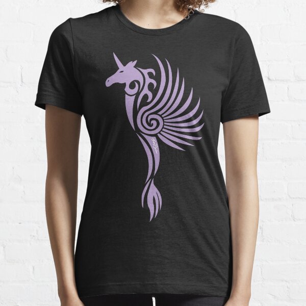 Gothic Purple Unicorn Essential T-Shirt