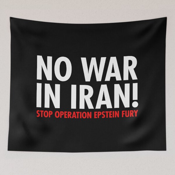 Item preview, No War in Iran - Stop Operation Epstein Files designed and sold by Thelittlelord.