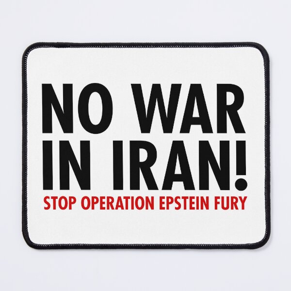 Item preview, No War in Iran - Stop Operation Epstein Files designed and sold by Thelittlelord.