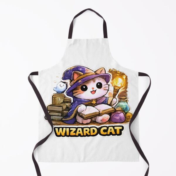 Item preview, Kawaii Cute Wizard Cat designed and sold by VictorySticker.