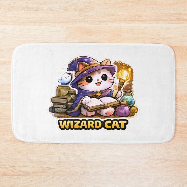 Item preview, Kawaii Cute Wizard Cat designed and sold by VictorySticker.