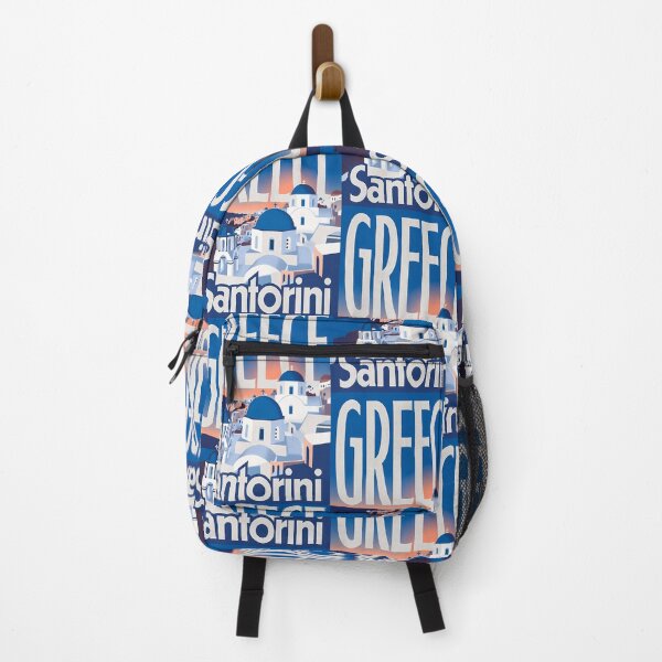 Item preview, Greece Travel – Santorini Vintage Art designed and sold by Atlas Poster Co..