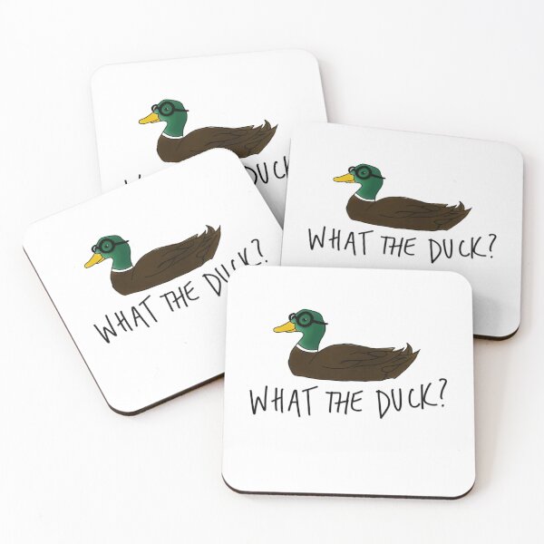 Item preview, What the Duck – Funny Mallard Illustration designed and sold by laterkatergator.