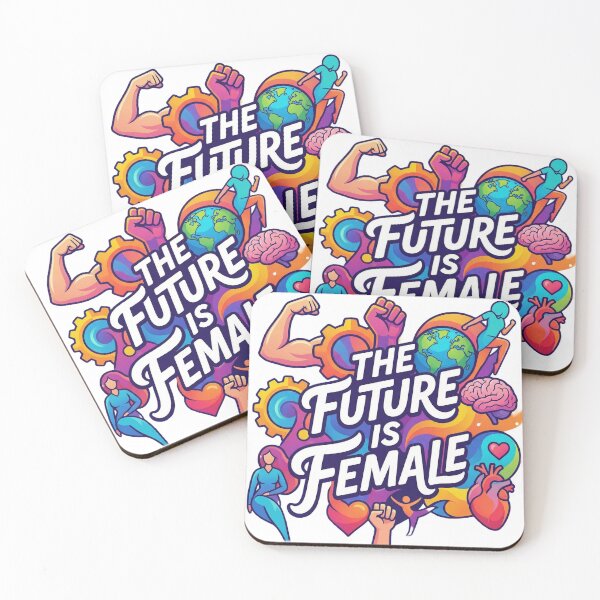 Item preview, The Future is Female Retro Maximalist Empowerment Art designed and sold by AOG-DESIGNS.