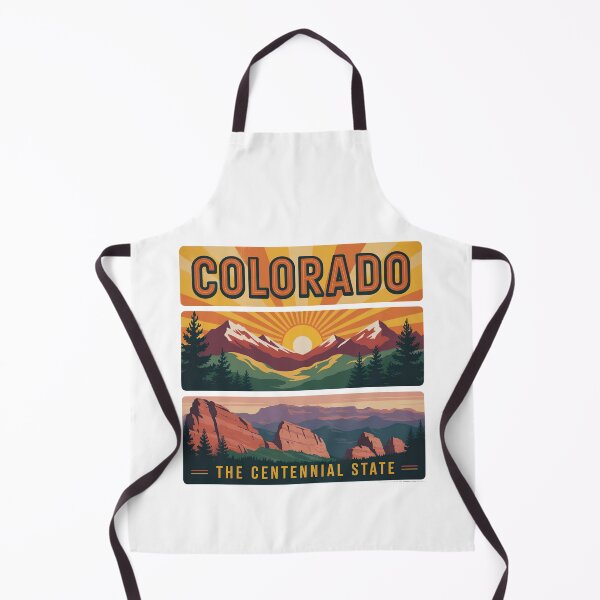 Item preview, Colorado The Centennial State Retro Sunset Mountain Landscape Vintage Travel Poster designed and sold by graphic-genie.