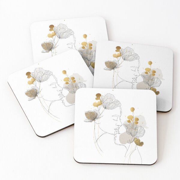 Item preview, Mother's Day Floral Line Art Minimalist Woman Profile designed and sold by BigStar-Cart.