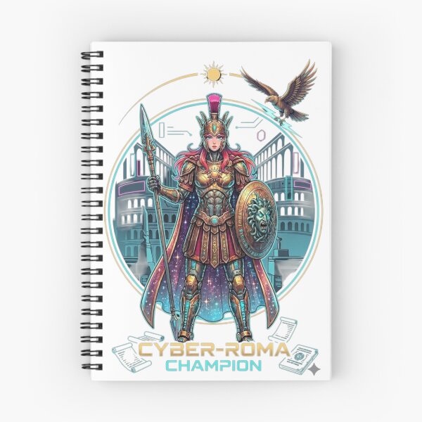 Item preview, Cyber-Roma Champion: Futuristic Roman Warrior Goddess designed and sold by Valavetvogue.