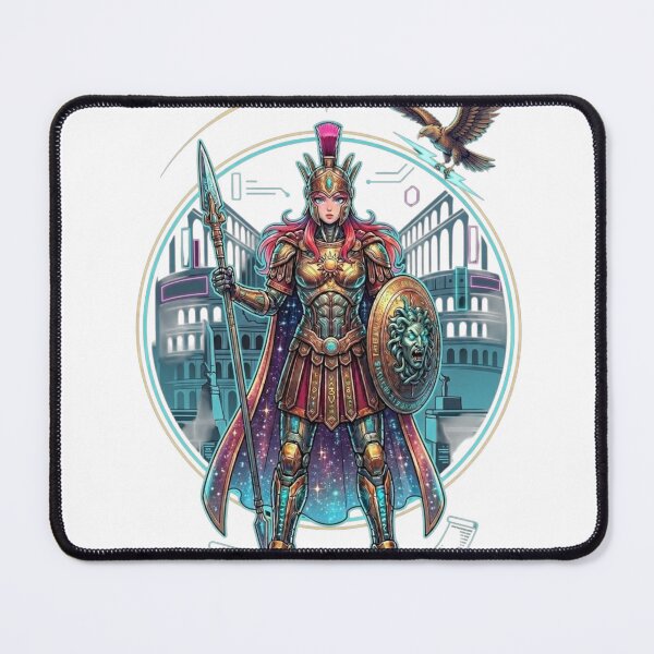 Item preview, Cyber-Roma Champion: Futuristic Roman Warrior Goddess designed and sold by Valavetvogue.