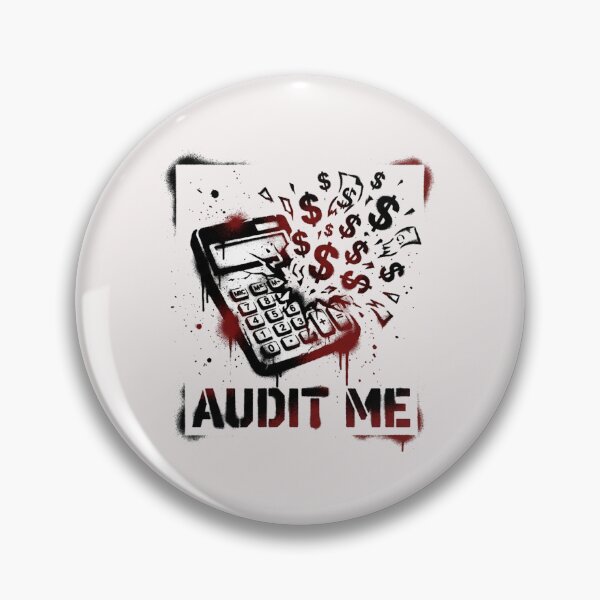Item preview, "Audit Me" Exploding Calculator Gritty Streetwear Stencil Graphic designed and sold by benjyjump.
