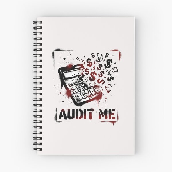 Item preview, "Audit Me" Exploding Calculator Gritty Streetwear Stencil Graphic designed and sold by benjyjump.