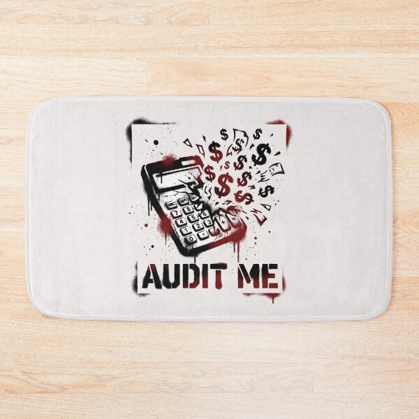 Item preview, "Audit Me" Exploding Calculator Gritty Streetwear Stencil Graphic designed and sold by benjyjump.