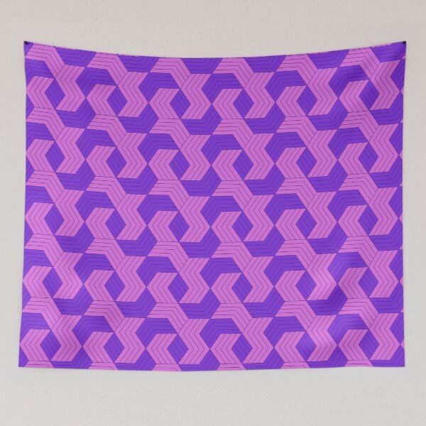 Item preview, Purple Hexagram Herringbone - Geometric Shape Pattern - Gift Ideas For Women designed and sold by RoyalStarsPatts.