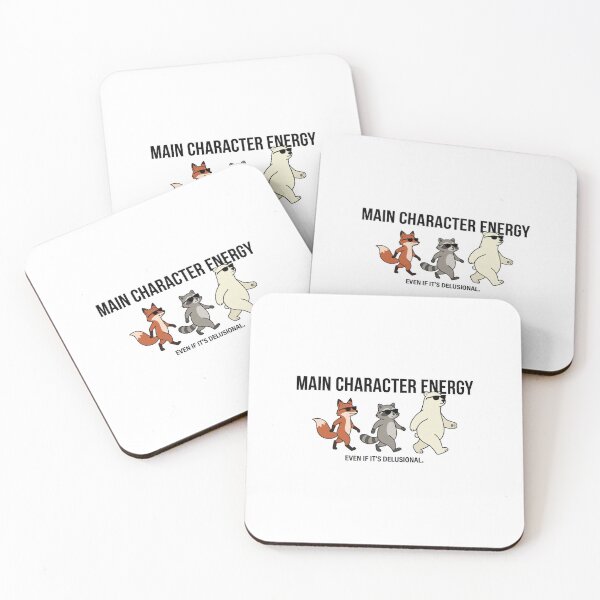 Item preview, Main Character Energy – Even If It’s Delusional | Funny Animal Design designed and sold by PeachyPrintHub.
