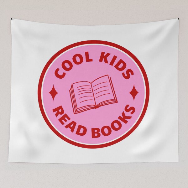 Item preview, Cool Kids Read Books Bold Red Retro Circle designed and sold by SkeletonsDanger.
