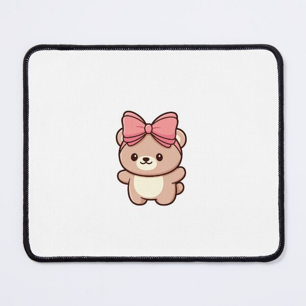 Item preview, Cute Teddy Bear with Pink Bow Sticker designed and sold by ajcreation2343.