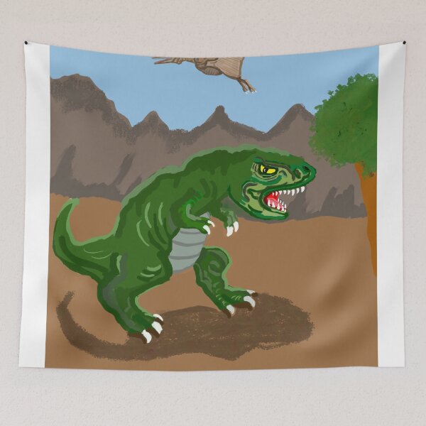Item preview, Grumpy T Rex designed and sold by pinkyjainpan.