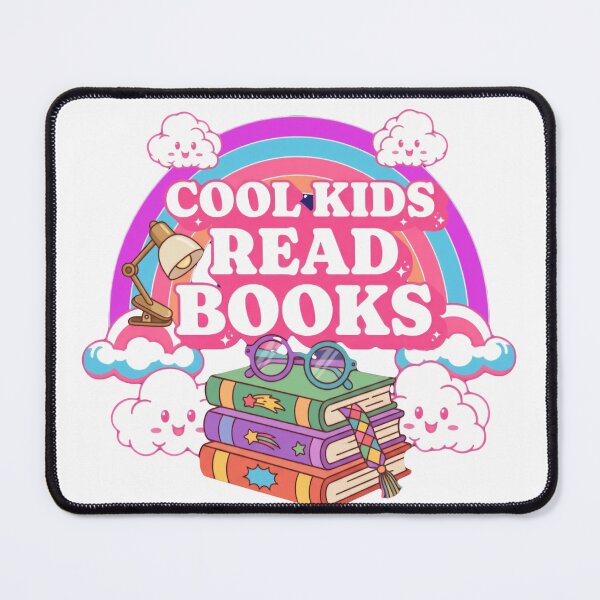 Item preview, Cool Kids Read Books Rainbow Stack Reading Quote designed and sold by SkeletonsDanger.