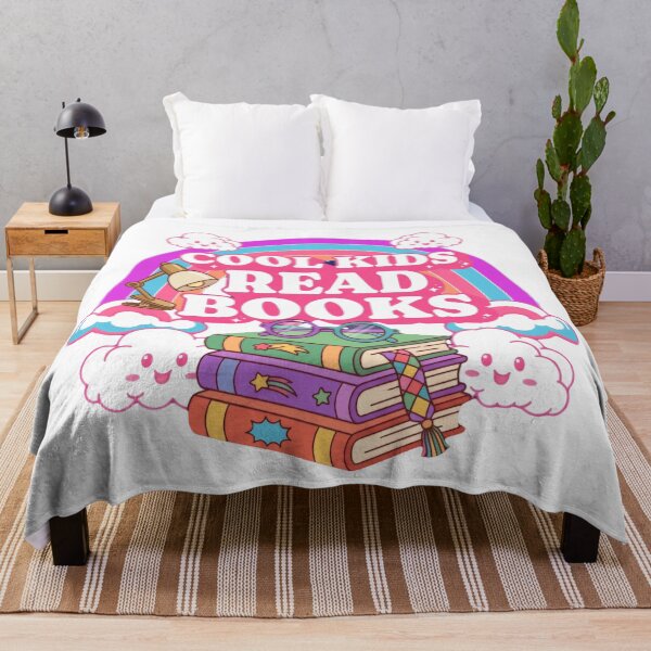 Item preview, Cool Kids Read Books Rainbow Stack Reading Quote designed and sold by SkeletonsDanger.