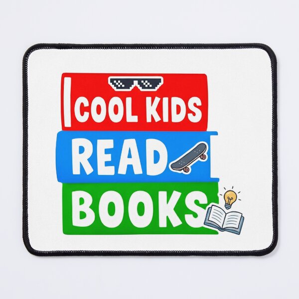 Item preview, Cool Kids Read Books Bright Block designed and sold by SkeletonsDanger.