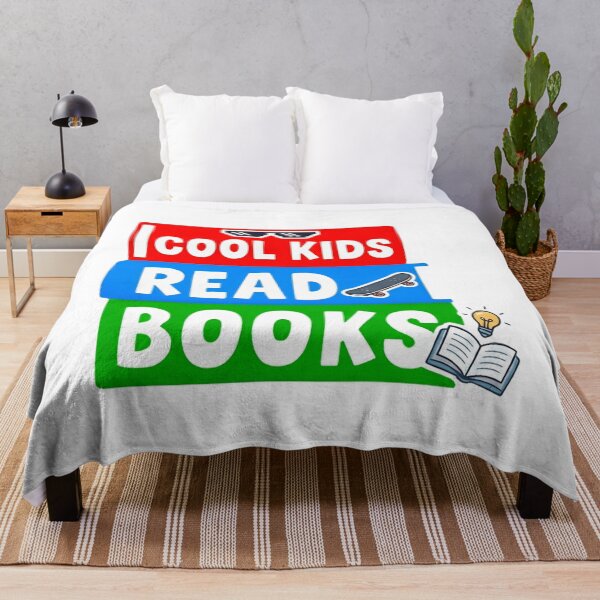 Item preview, Cool Kids Read Books Bright Block designed and sold by SkeletonsDanger.