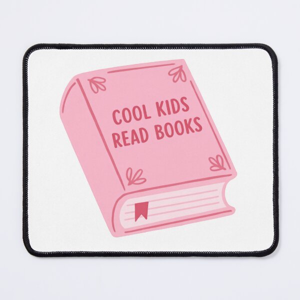 Item preview, Cool Kids Read Books Minimal Pink Book Quote designed and sold by SkeletonsDanger.
