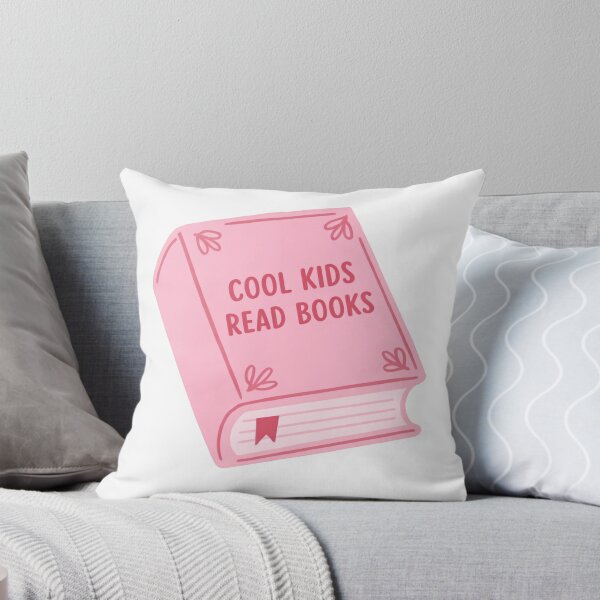 Item preview, Cool Kids Read Books Minimal Pink Book Quote designed and sold by SkeletonsDanger.
