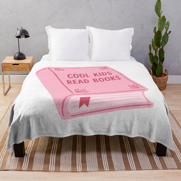 Item preview, Cool Kids Read Books Minimal Pink Book Quote designed and sold by SkeletonsDanger.